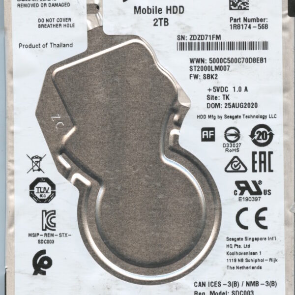 ST2000LM007 1R8174-568 SBK2 2TB HDD