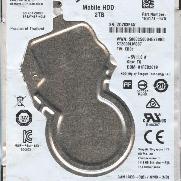 ST2000LM007 1R8174-570 EB01 2TB HDD