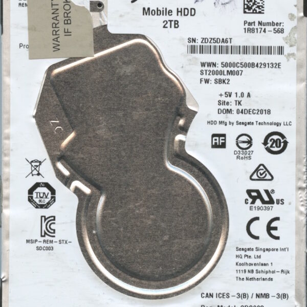 ST2000LM007 1R8174-568 SBK2 2TB HDD