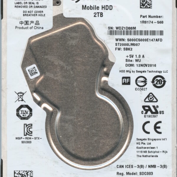 ST2000LM007 1R8174-568 SBK2 2TB HDD