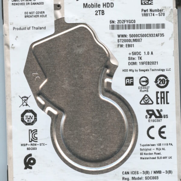 ST2000LM007 1R8174-570 EB01 2TB HDD