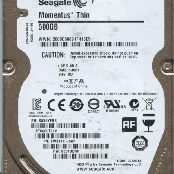 ST500LT012 9WS142-567 0001SDM1 500GB HDD