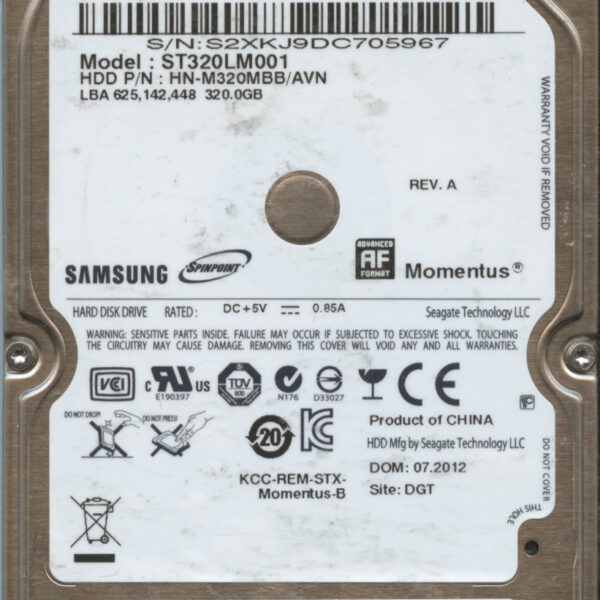 ST320LM001 HN-M320MBB:AVN C8852-G12A-A1NNQ 320GB HDD