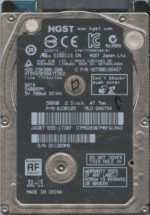 HGST HTS545050A7E362 0J38105 DA5754 CHINA 07/15 500GB HDD