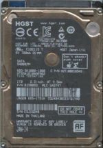 HGST HTS541010A9E662 0J38093 DA5747 THAILAND 01/14 1TB HDD