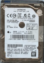 HTS547550A9E384 0J25311 DA4612 THAILAND 10/11 500GB HDD