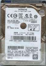 HTS547550A9E384 0J27701 DA4755 THAILAND 08/12 500GB HDD