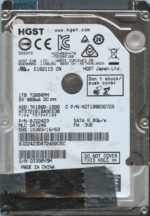 HGST HTS721010A9E630 0J22423 DA7246 CHINA 12/16 1TB HDD