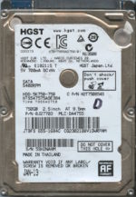 #01704 HGST HTS547575A9E384 0J27703 DA4755 THAILAND 01/13 750GB HDD