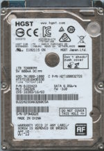 HGST HTS721010A9E630 0J22423 DA6326 CHINA 10/15 1TB HDD