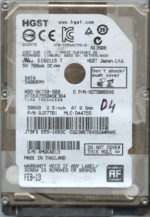 HGST HTS547550A9E384 0J27701 DA4755 THAILAND 02/13 500GB HDD