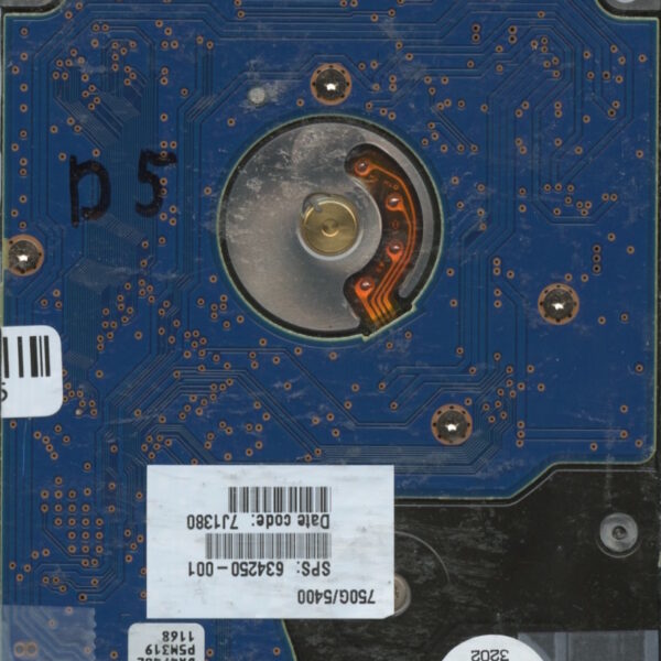 HGST HTS541075A9E680 0J33072 DA5286 THAILAND 05:13 750GB HDD PCB