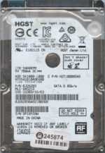 HGST HTS541010A9E680 0J26203 DA5218 CHINA 08/16 1TB HDD