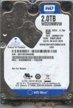 WESTERN DIGITAL WD20NMVW-11EDZS6 WX41E 08/16 2TB HDD