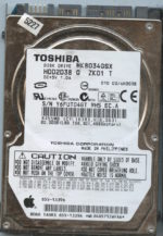 TOSHIBA MK8034GSX HDD2D38 Q ZK01 T C0/AH303B MAC 655-1339A 80GB HDD