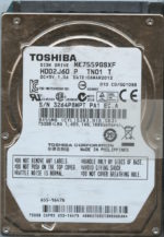 TOSHIBA MK7559GSXF HDD2J60 P TN01 T C0/GQ108B 750GB HDD