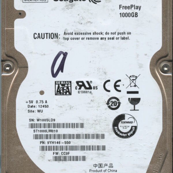 SEAGATE ST1000LM010 9YH146-550 CC9F 1TB HDD