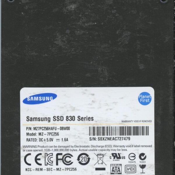 SAMSUNG MZ-7PC256 MZ7PC256HAFU-0BW00 256GB HDD