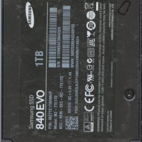 SAMSUNG MZ-7TE1T0 MZ7TE1T0 1TB HDD