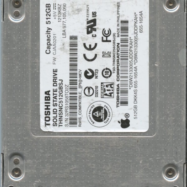 TOSHIBA THNSNC512GBSJ 512GB HDD