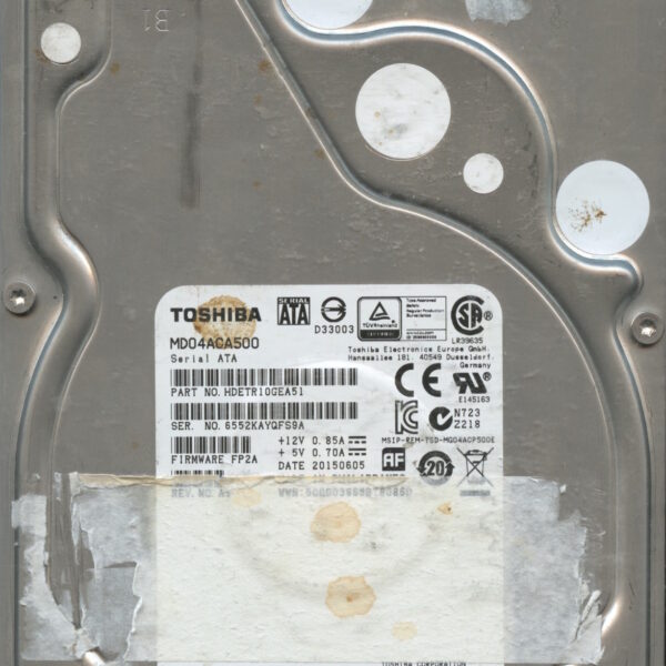 TOSHIBA MD04ACA500 6552K FP2A 5TB HDD