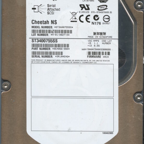 SEAGATE ST3400755SS 9EA066-080 XRCA 400GB HDD