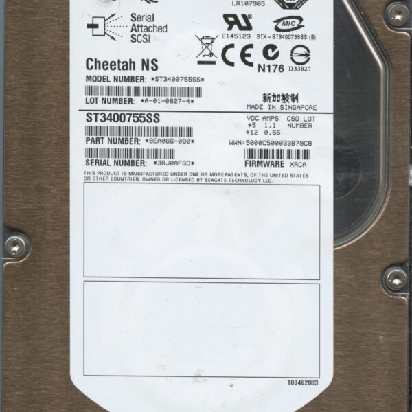 SEAGATE ST3400755SS 9EA066-080 XRCA 400GB HDD