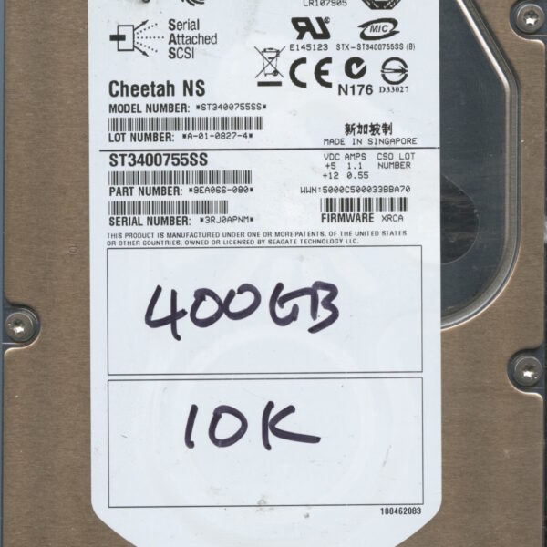 SEAGATE ST3400755SS 9EA066-080 XRCA 400GB HDD