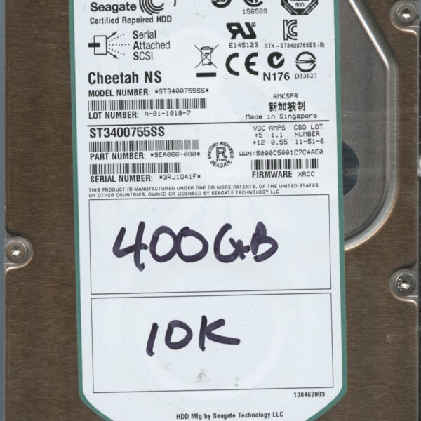 SEAGATE ST3400755SS 9EA066-080 XRCA 400GB HDD