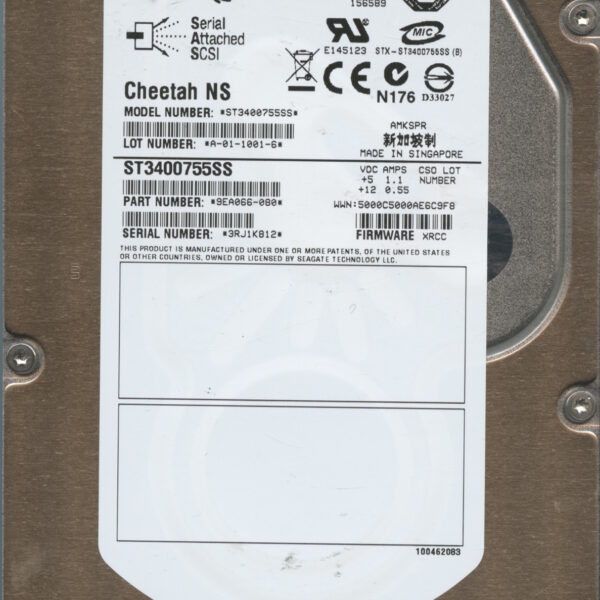 SEAGATE ST3400755SS 9EA066-080 XRCA 400GB HDD