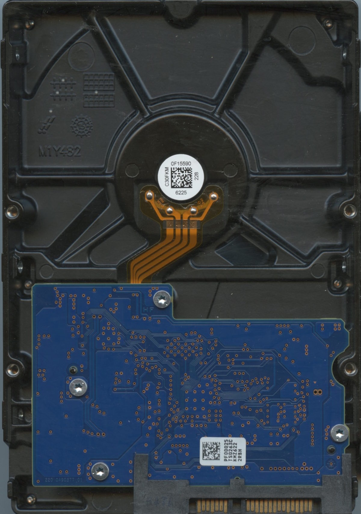 TOSHIBA HDD DT01ACA050 AAD AA11:7S0 500GB 06:16 HDD PCB