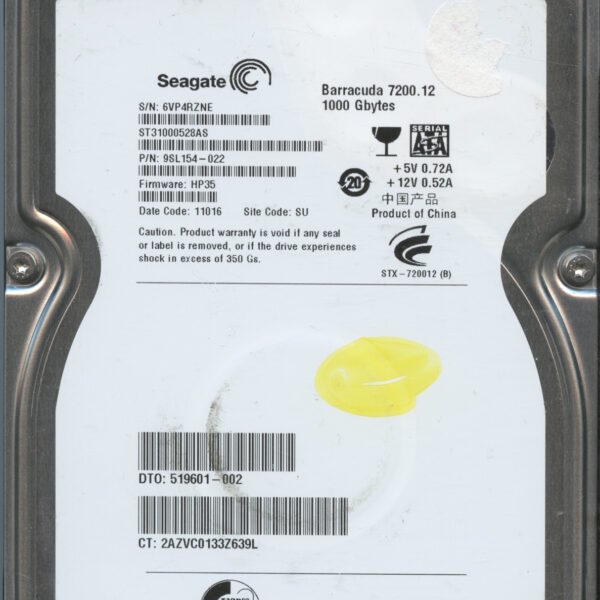 SEAGATE ST31000528AS HP35 9SL154-022 1TB HDD