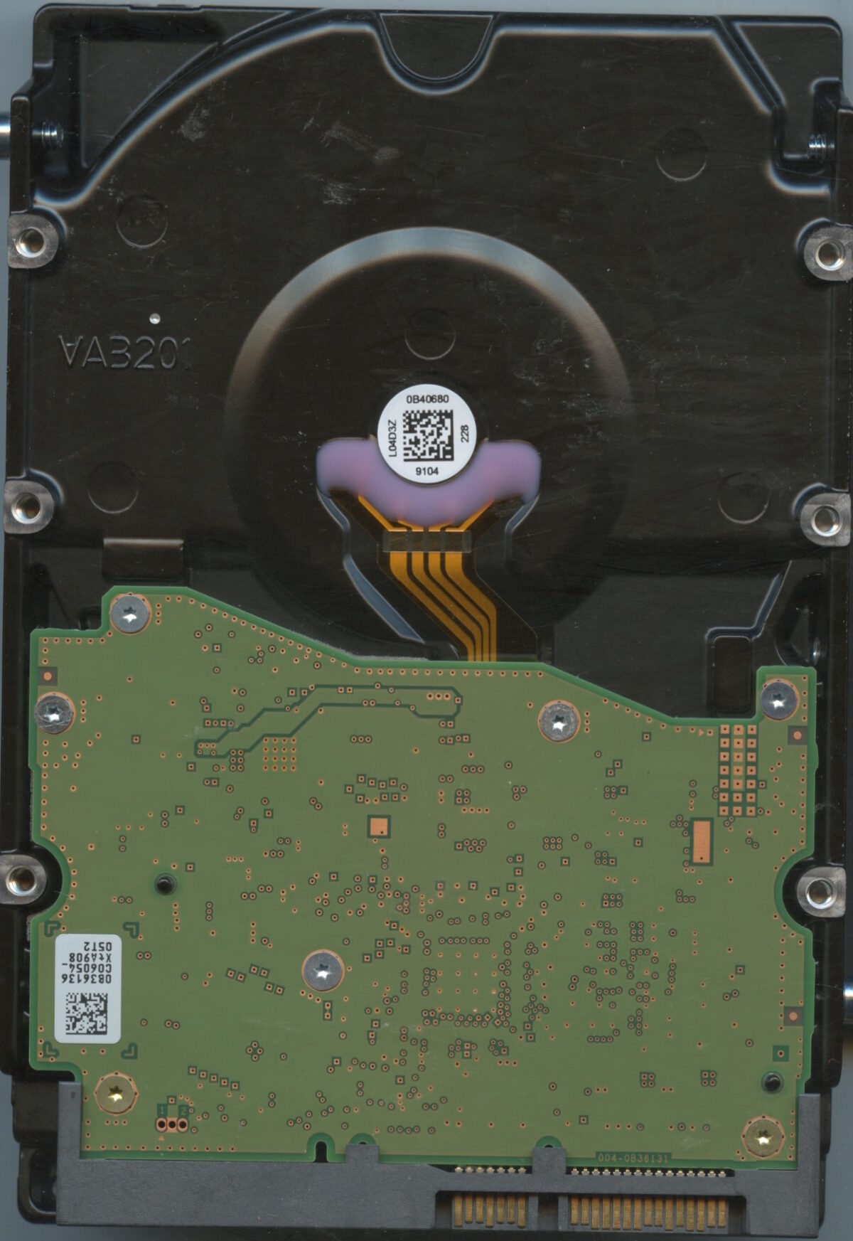 WESTERN DIGITAL HUS726T6TALE6L0 V6GJG 10:24:2018 6TB HDD PCB