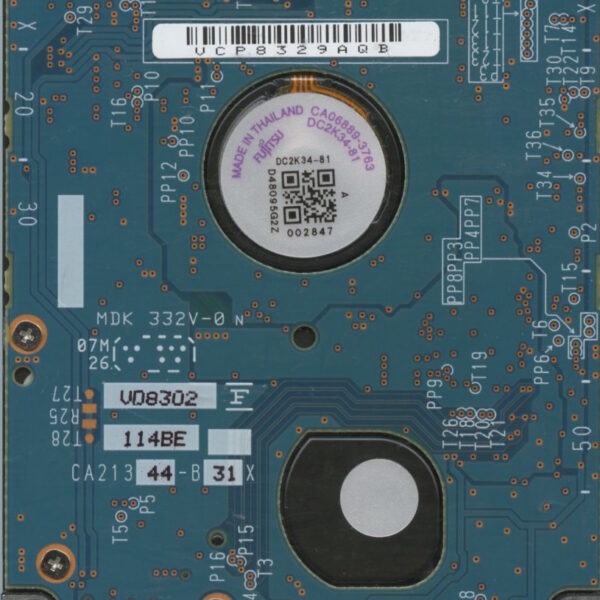 FUJITSU MHY2200BH MAC CA06889-B42800AP 03:11:2008 200GB HDD PCB