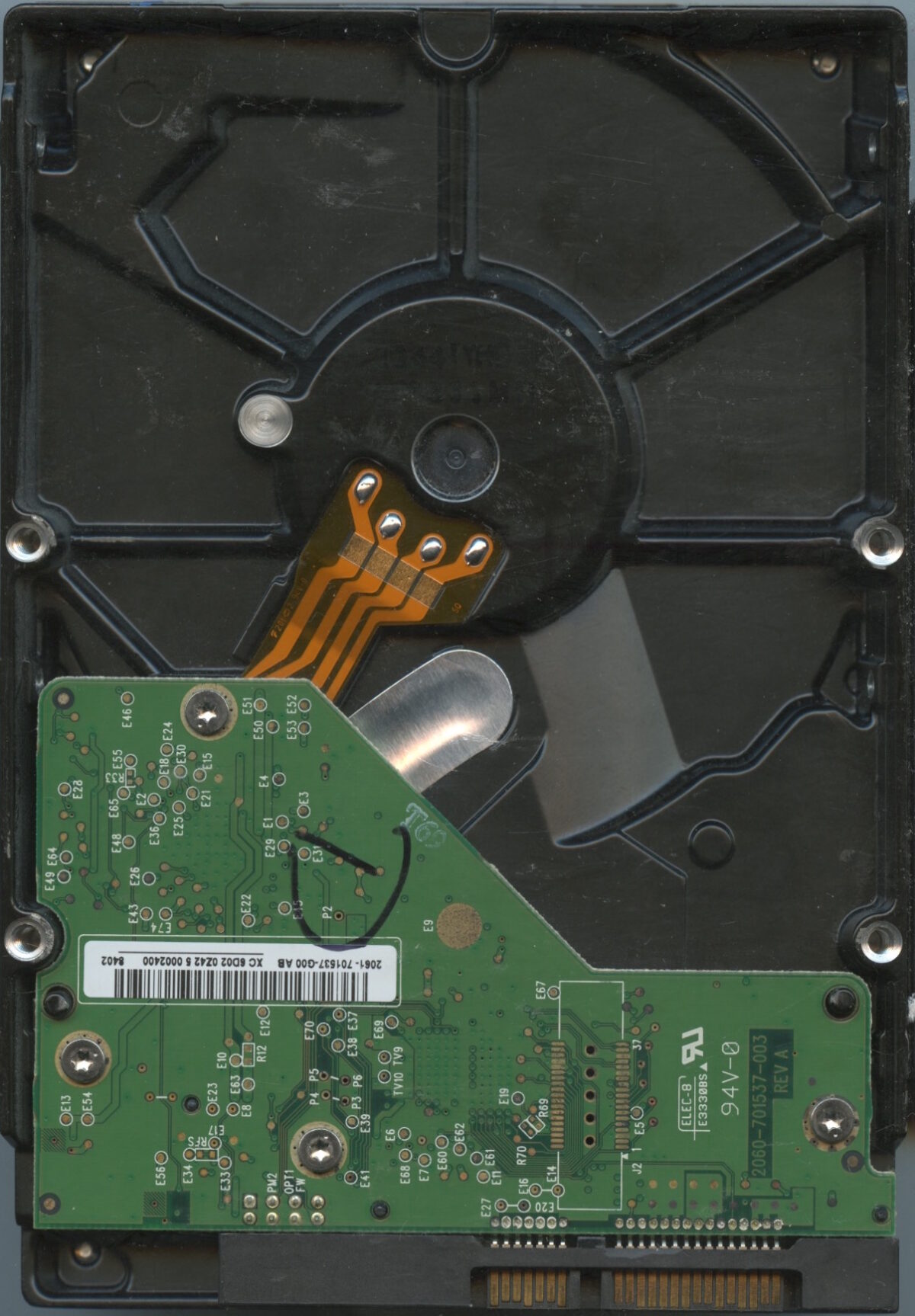 WESTERN DIGITAL WD3200AAJS-22B4A0 WCAT1 04:06:2008 320GB HDD PCB